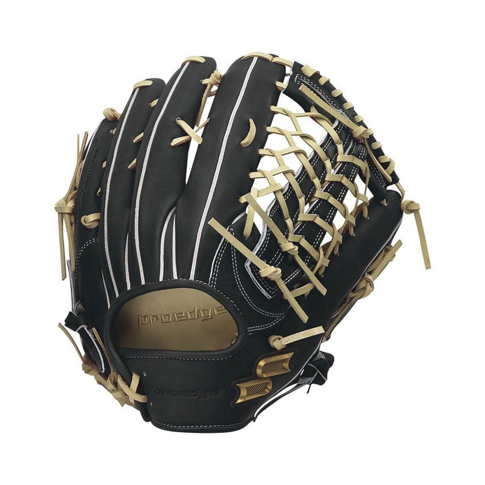 「野球魂」--特價！日本「SSK」【proedge】等級軟式棒球手套（外野手，PEN8749S22F，9012黑色）附紙箱、手套袋