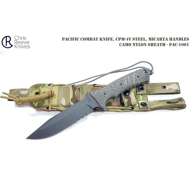 Chris Reeve 太平洋第一特種部隊紀念戰術刀 (半齒刃) -CPM-4V鋼- CR PAC-1001