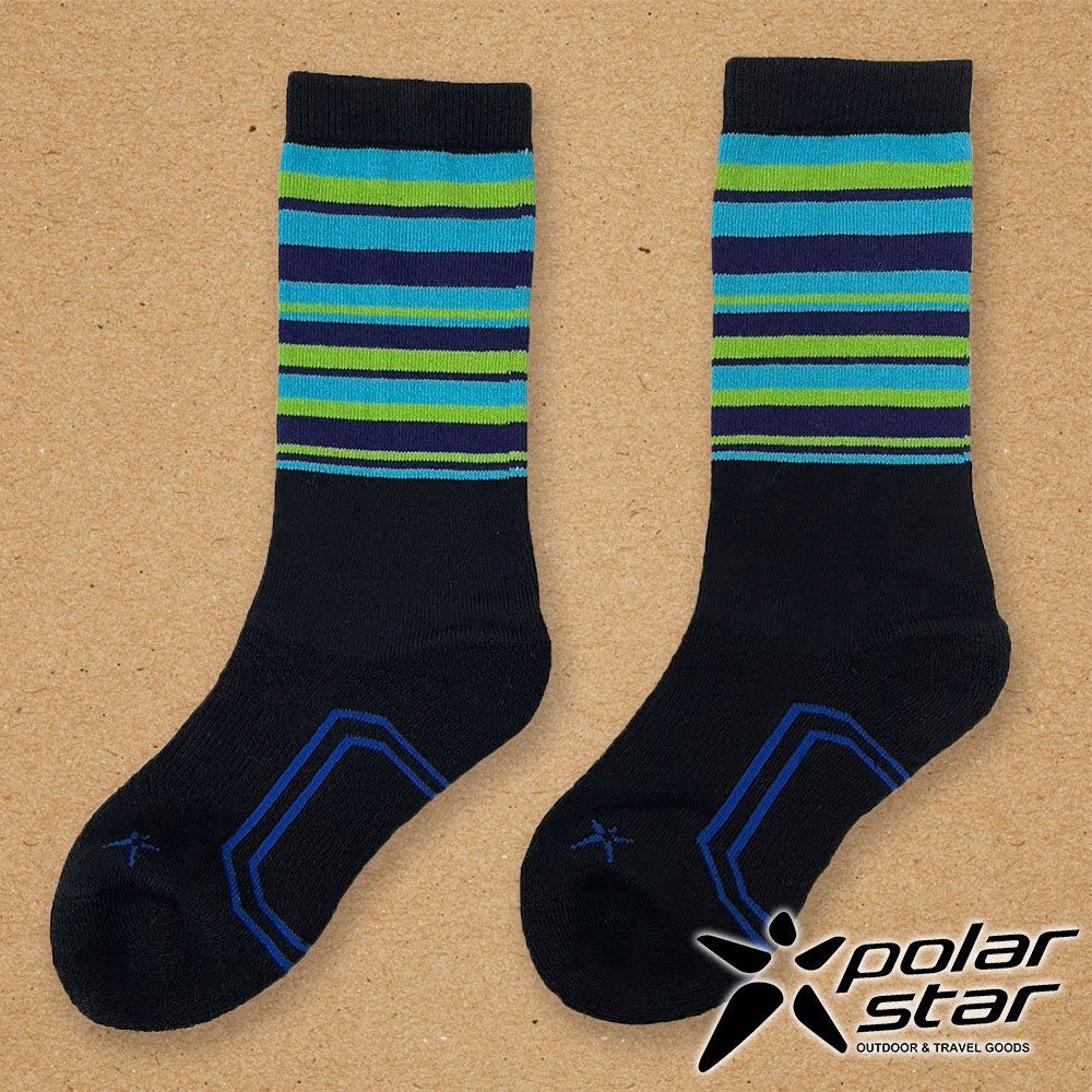 【PolarStar】LifeStyle羊毛健行襪『藍綠』P22514 露營.戶外.登山.羊毛襪.保暖襪.彈性襪.休閒襪.長筒襪.襪子