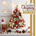 TROMSO 60cm/2呎/2尺-北歐桌上型聖誕樹-丹麥典藏金紅(2022最新版含滿樹豪華掛飾+贈送燈串)