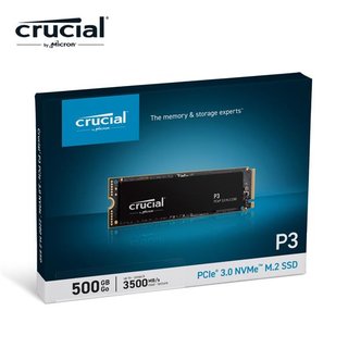 【新品上市】美光 Micron Crucial P3 500GB PCIe M.2 Gen3 SSD固態硬碟 公司貨
