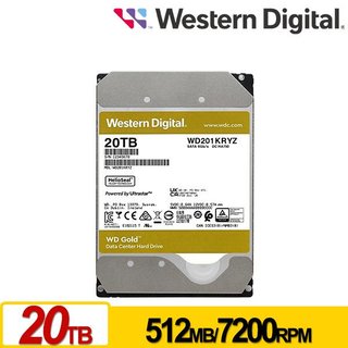 【含稅公司貨】WD威騰 金標 20TB 3.5吋企業級硬碟HDD 彩盒裝 WD201KRYZ
