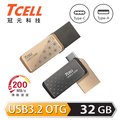 TCELL 冠元-Type-C USB3.2 32GB 雙介面OTG大正浪漫隨身碟