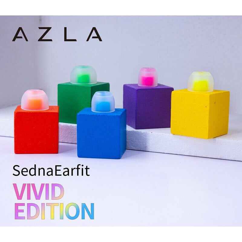 志達電子 韓國 azla sednaearfit vivid edition 矽膠耳塞 6 對 五種顏色可供選擇