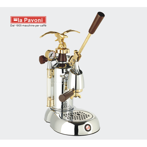 【超值優惠】義大利 La Pavoni 拉帕摩尼家用型咖啡機 - EXPO 1V 　✿ 另附贈品 (原木不鏽鋼壓粉器、300cc不銹鋼鋼杯)✿