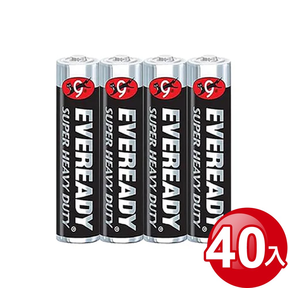 eveready 永備 碳鋅電池 aaa 4 號電池 40 入 盒 md 0215 4