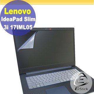 【Ezstick】Lenovo Slim 3i 17IML05 靜電式筆電LCD液晶螢幕貼 (可選鏡面或霧面)