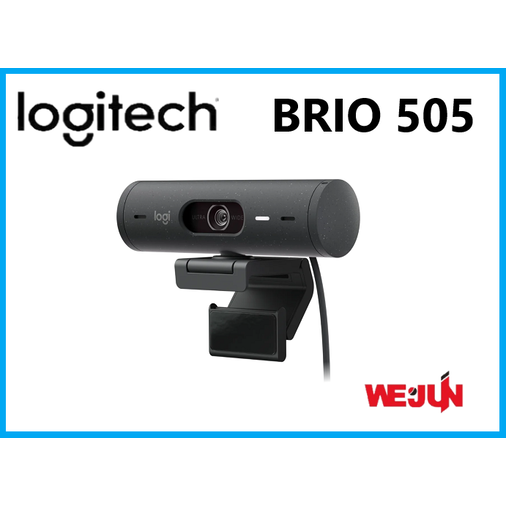 羅技 Logitech BRIO 505 商務網路攝影機 - 石墨灰
