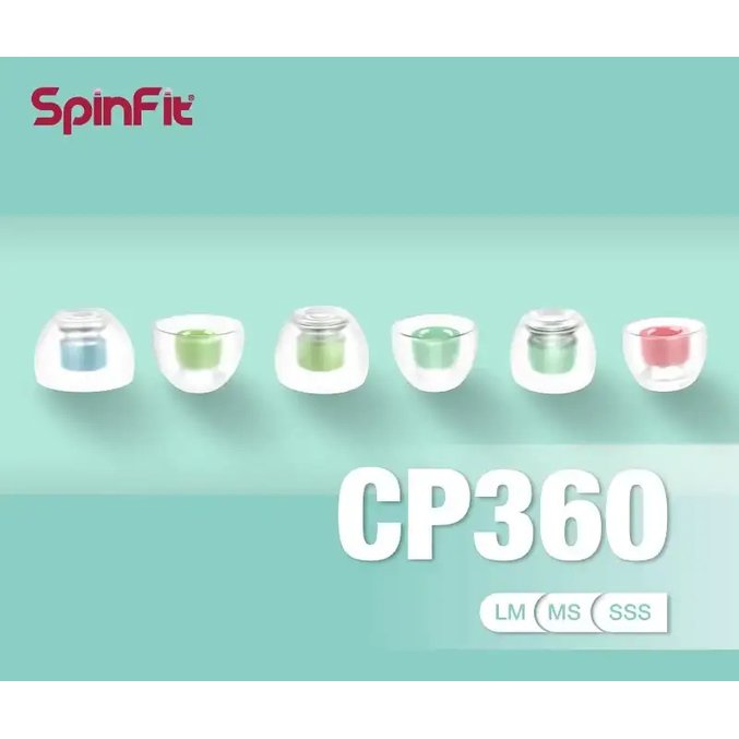 【品味耳機音響】SpinFit CP360 真無線用矽膠耳塞 / TWS / 會動的耳塞 / 公司貨