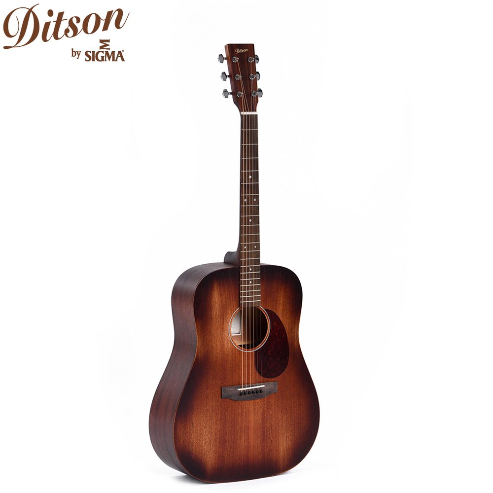 《民風樂府》Ditson D-15 Aged 民謠吉他 傳承於Sigma 全桃花心木 手感舒適 仿舊塗裝 外觀亮眼 附贈配件 全新品公司貨