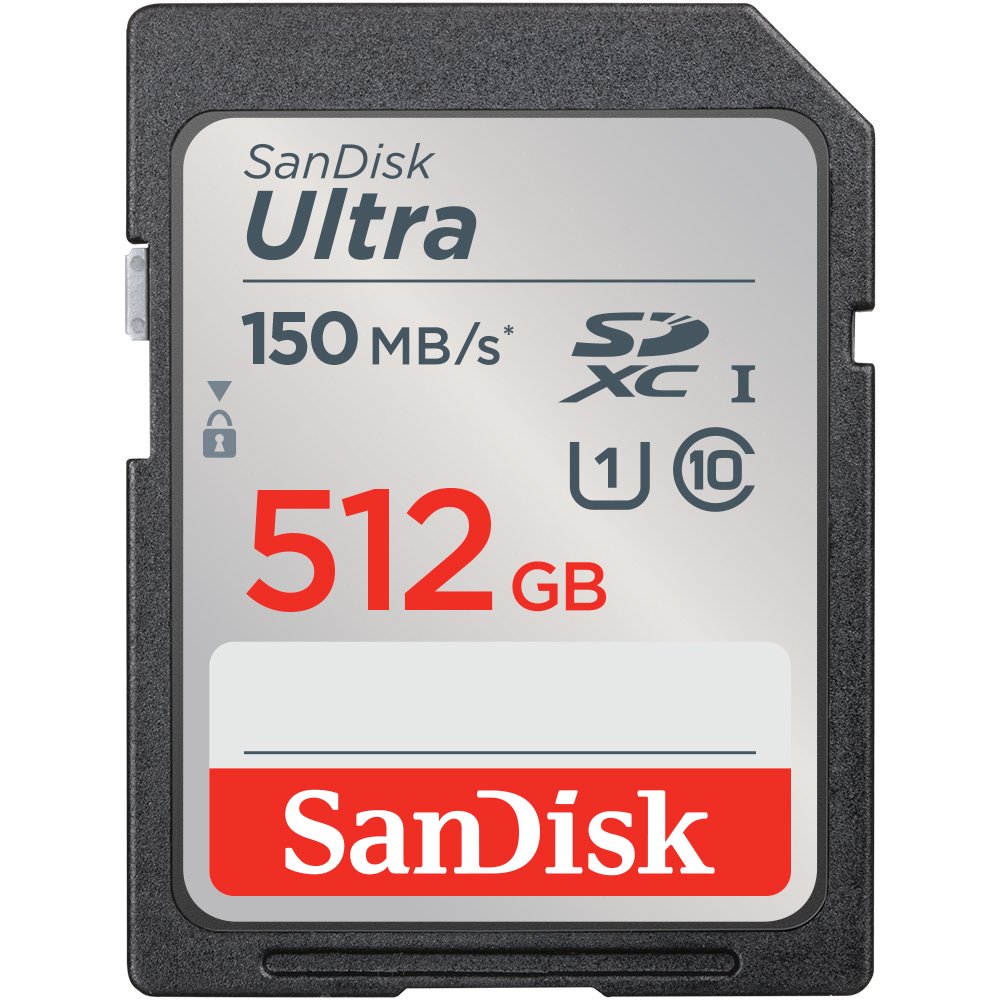 SanDisk Ultra SDXC 512GB, C10, UHS-I, 150MB/s R 記憶卡