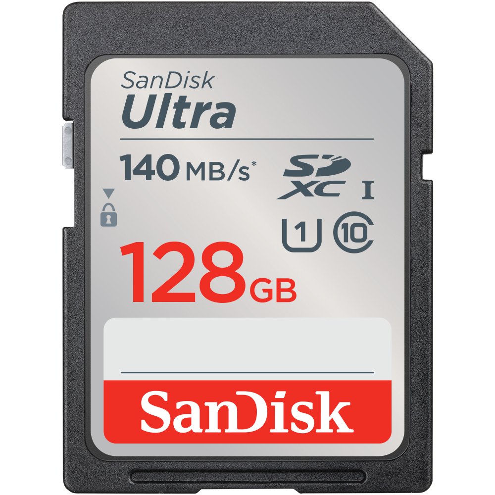 SanDisk Ultra SDXC 128GB, C10, UHS-I, 140MB/s R 記憶卡