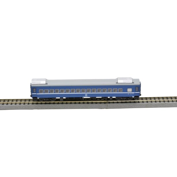 MJ 現貨 鐵支路 NK3511T N規 冷氣平快車.深藍.附欄杆x1