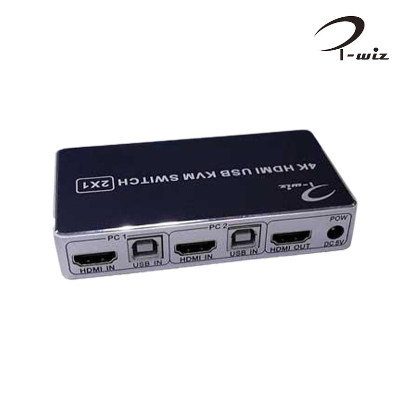 i-wiz 彰唯 PC-141 精裝版 HDMI USB KVM 切換器 2對1 支援雙主機共用一套螢幕鍵盤滑鼠