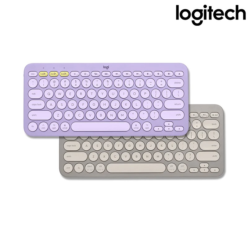 Logitech 羅技 K380跨平台藍牙鍵盤 星暮紫 迷霧灰 /紐頓e世界