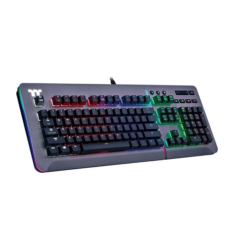 曜越 Level 20 RGB Cherry MX 鈦灰特仕版 機械式鍵盤/銀軸/青軸GKB-KB5-BLSRTC-01