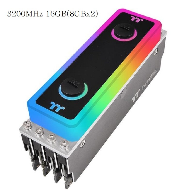 曜越WaterRam RGB水冷記憶體套件DDR4 3200MHz(8GBx2)CL-W251-CA00SW-A