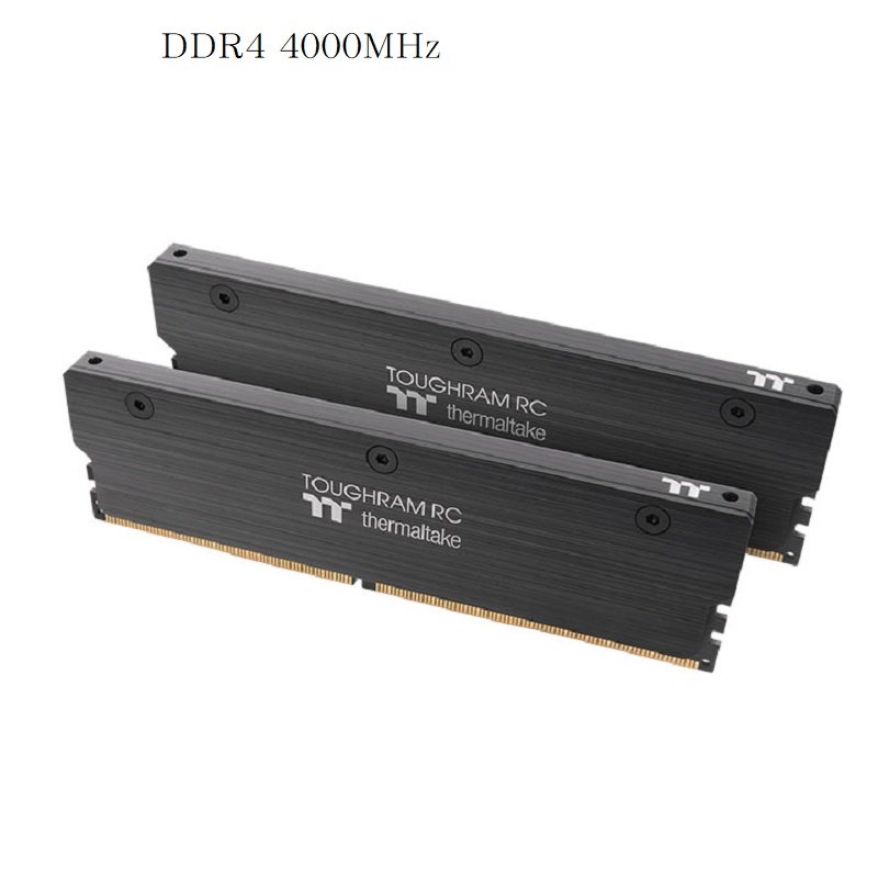 曜越 鋼影 TOUGHRAM RC 記憶體 DDR4 4000MHz 16GB(8GBx2)-黑色/RA24D408GX2-4000C19A