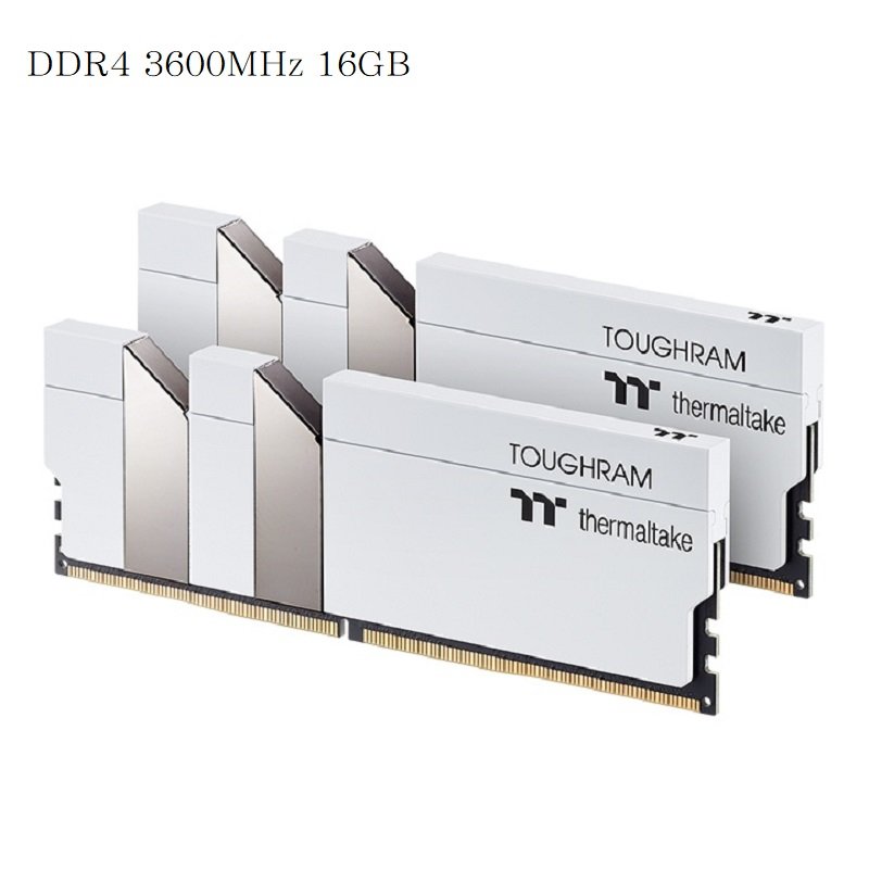 曜越 鋼影 TOUGHRAM 記憶體 DDR4 3600MHz 16GB(8GBx2) 白色/R020D408GX2-3600C18A