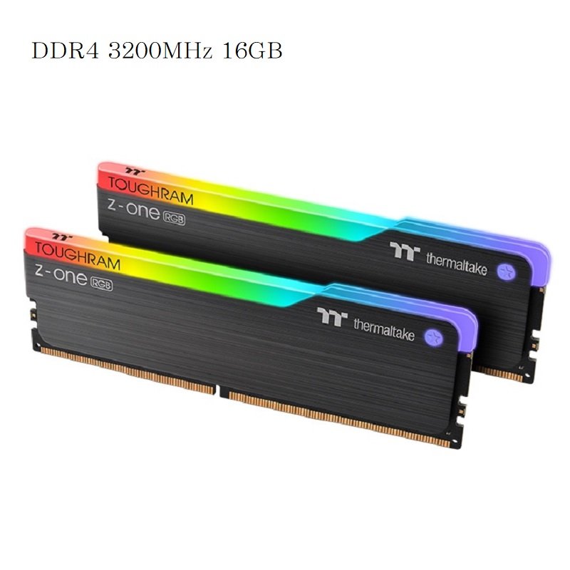 米特3C數位–曜越 鋼影 TOUGHRAM Z-ONE RGB 記憶體 DDR4 3200MHz 16GB(8GBx2)/黑色