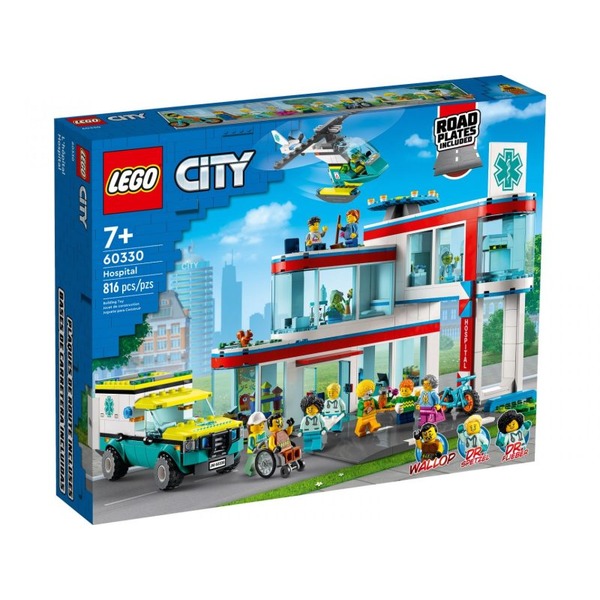 LEGO 60330 City系列 城市醫院 外盒:48*38*9.5CM 816PCS