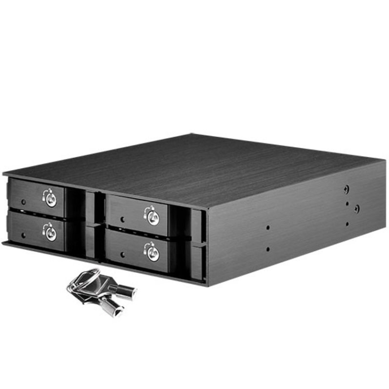 米特3C數位–SilverStone 銀欣 FS204 1個5.25吋擴充槽硬碟抽取盒/SST-FS204B