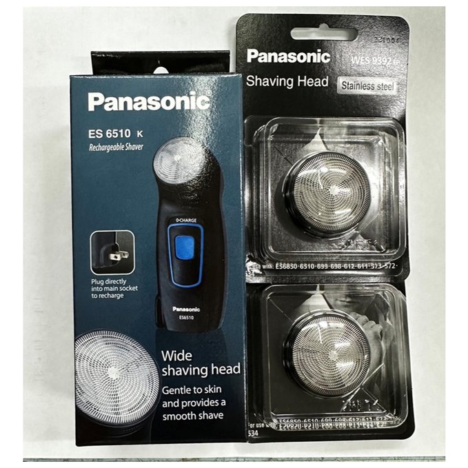 (WES9392 兩組+ES-6510) 國際牌 Panasonic 電動刮鬍刀 ES-6510 (日本製造/國際電壓100-240V)
