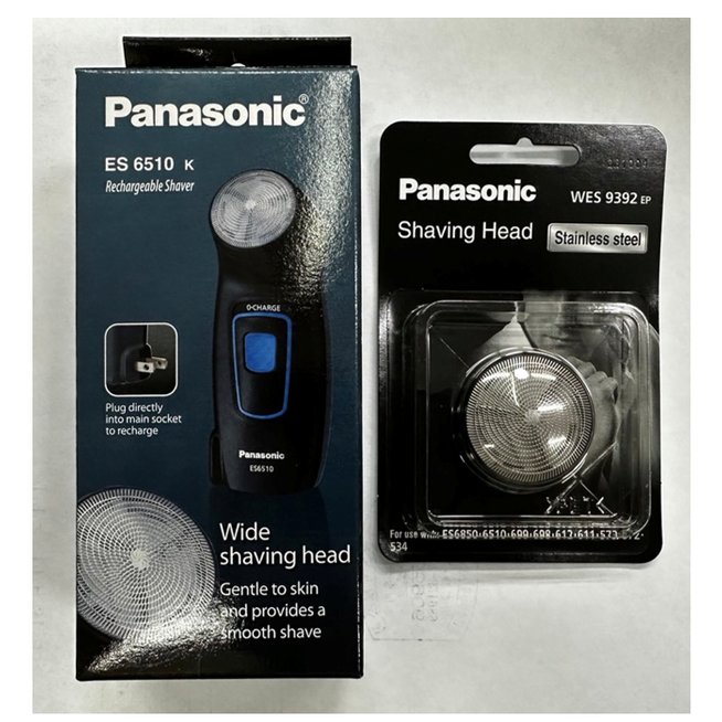 (WES9392 一組+ES-6510) 國際牌 Panasonic 電動刮鬍刀 ES-6510 (日本製造/國際電壓100-240V)