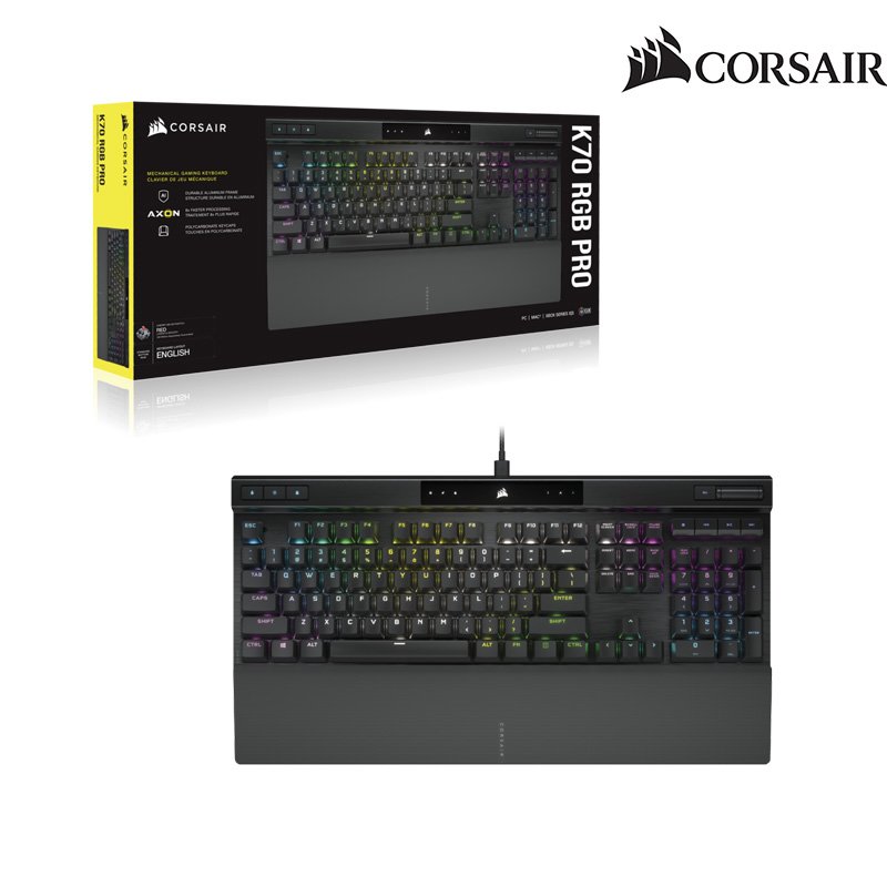 Corsair 海盜船 K70 PRO RGB 機械式鍵盤 紅 青 茶 中文鍵帽 /紐頓e世界