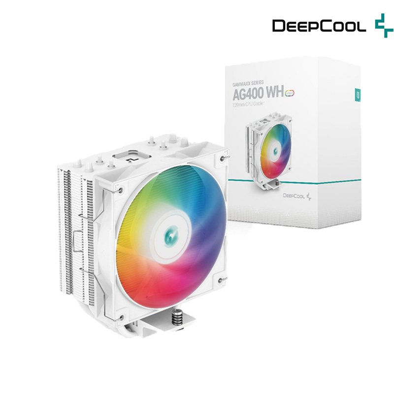 Deeploop 九州風神 AG400 WH ARGB 白色 風扇 四導管 支援 LGA1700 AM5 CPU散熱器 /紐頓e世界