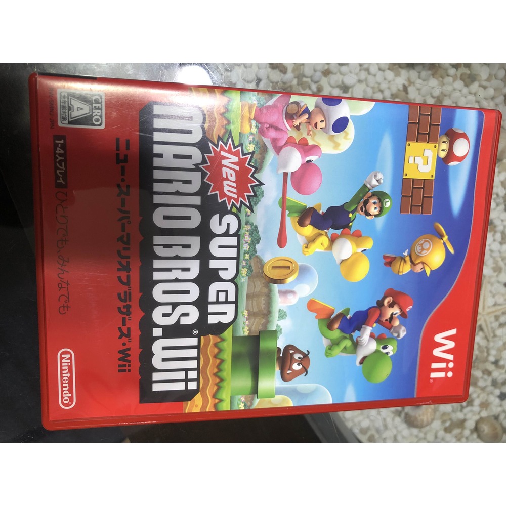 Wii 瑪利歐新超級瑪利歐兄弟Wii(日文版) WII U 主機適用 (二手盒裝光碟)賣場還有其他遊戲歡迎加購