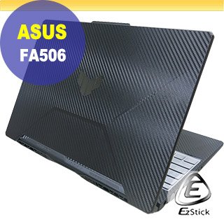 【Ezstick】ASUS FA506 B款 黑色卡夢膜機身貼 DIY包膜