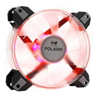 (聊聊享優惠) 迎廣 POLARIS 紅光 12CM 機殼風扇-單包裝(台灣本島免運費)