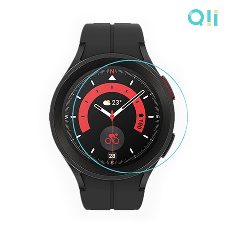 【愛瘋潮】Qii SAMSUNG Galaxy Watch 5 Pro (45mm) 玻璃貼 (兩片裝)
