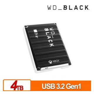 (聊聊享優惠) WD 黑標 P10 Game Drive for Xbox 4TB 2.5吋行動硬碟(台灣本島免運費)