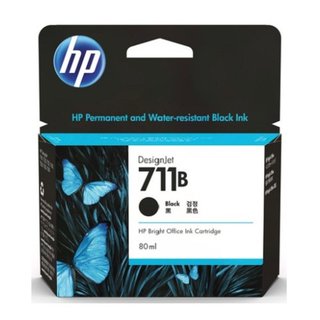 (聊聊享優惠) HP 711B 80ml BK 墨匣取代CZ133A需更新韌體(台本島免運費) 3WX01A