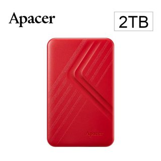 (聊聊享優惠) Apacer宇瞻AC236 2TB USB3.2 Gen1行動硬碟-熱情紅(台灣本島免運費)