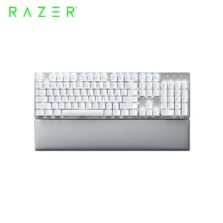雷蛇Razer Pro Type Ultra(白)無線三模 機械式黃軸白光 靜音鍵盤(台灣本島免運費)(5297元)