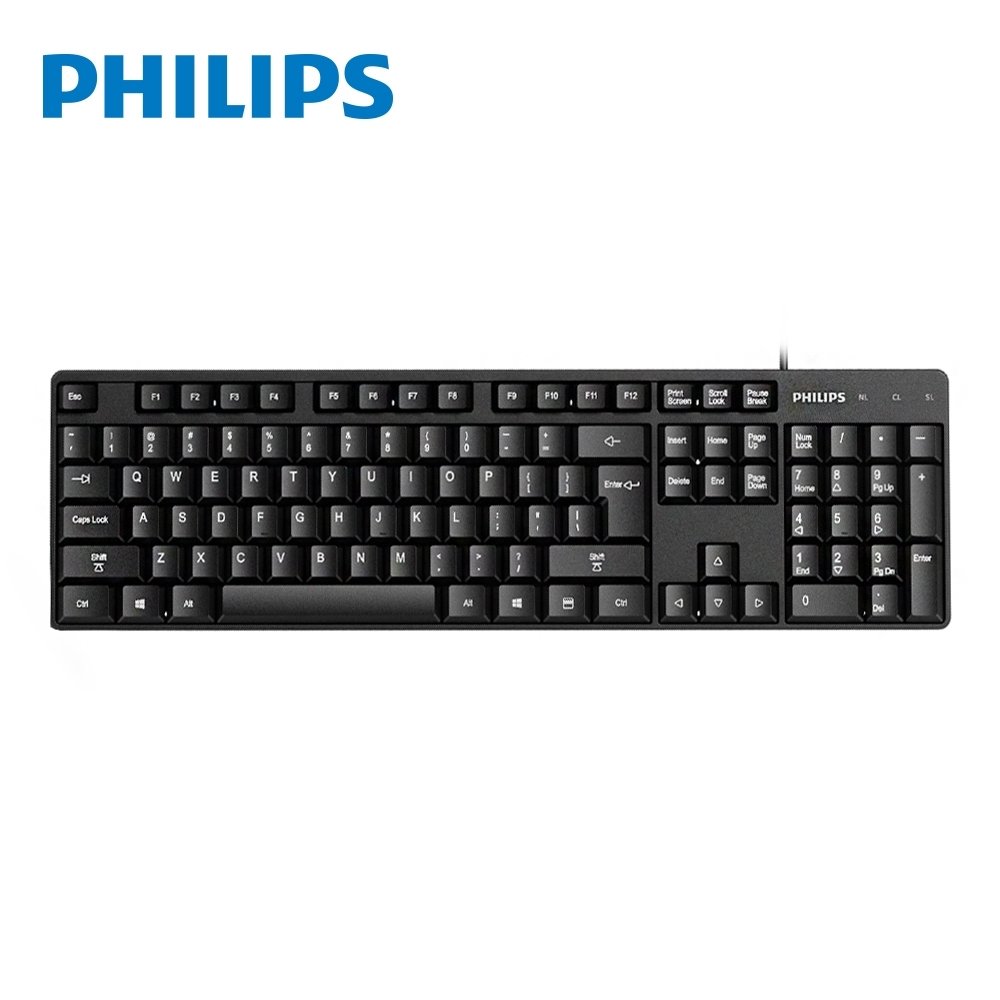 【PHILIPS 飛利浦】 有線鍵盤 SPK6254