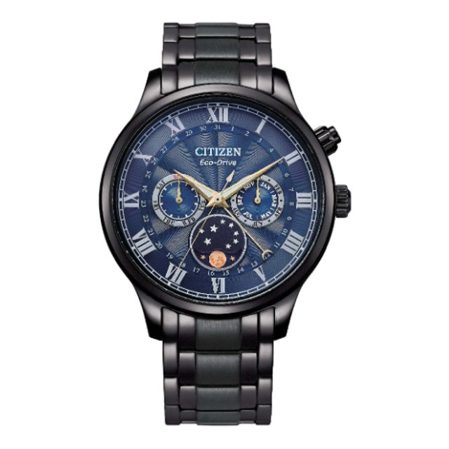 CITIZEN 星辰錶 AP1055-87L Gent's 時尚型男光動能月向錶 / 藍面 42mm
