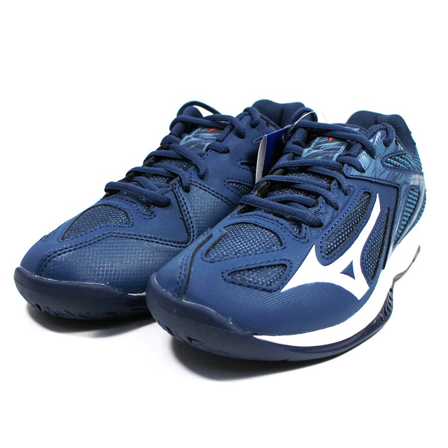 (DY) MIZUNO美津濃 兒童排球鞋 LIGHTNING STAR Z6室內訓練鞋 羽球鞋 V1GD210321藍 [陽光樂活]