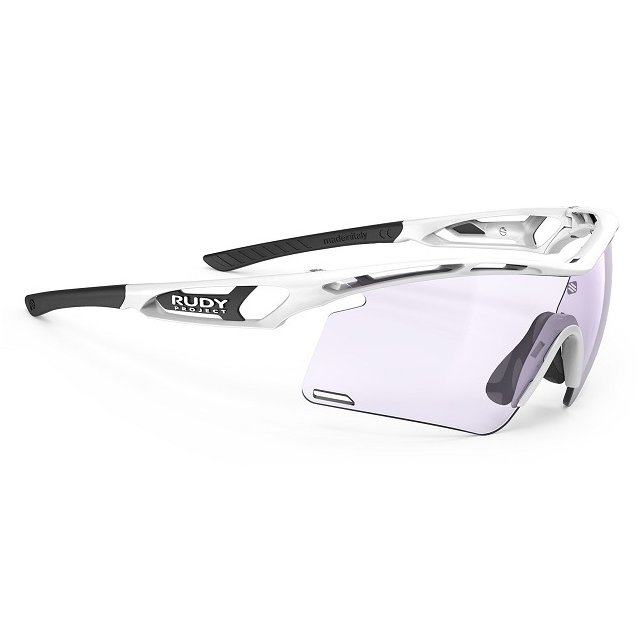 『凹凸眼鏡』義大利 Rudy Project TRALYX+系列WhiteMatte / 2 Laser Purple2代紫鍍膜變色片~六期零利率