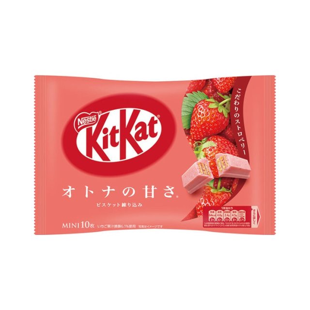 +東瀛go+ 日本原裝 kitkat 大包 10入 香甜草莓可可風味威化餅 日本餅乾 雀巢 Nestle