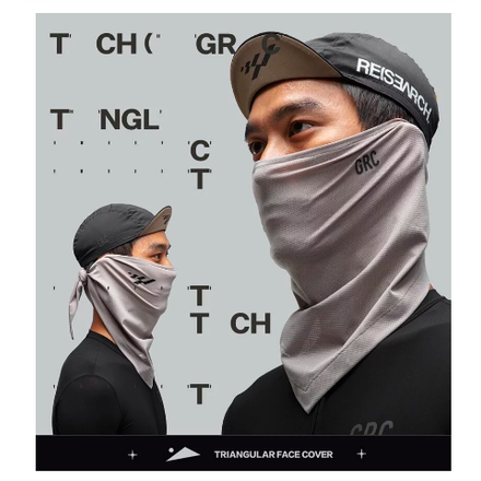 GRC桀驁無盡RESEARCH新款防塵面巾 三角面罩 多色自行車防曬頭巾