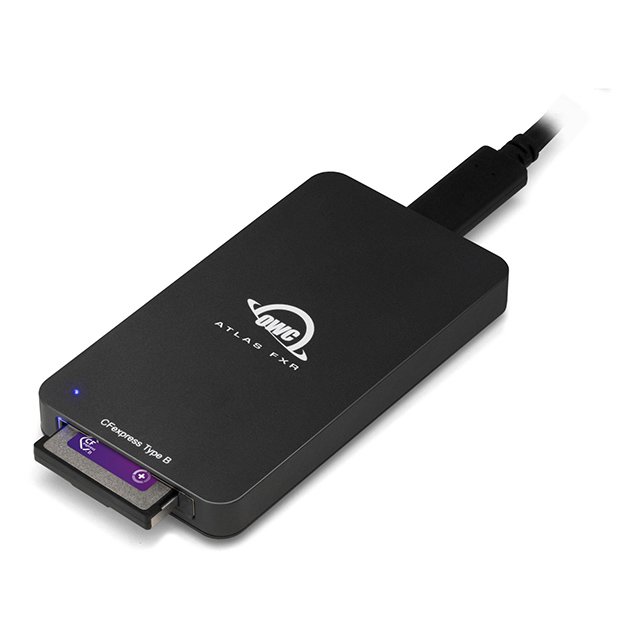OWC Atlas FXR CFexpress Type B 讀卡機 Thunderbolt (USB-C) + USB 3.2 (10Gb/s) 適用於 DIT、攝影師和內容創作者