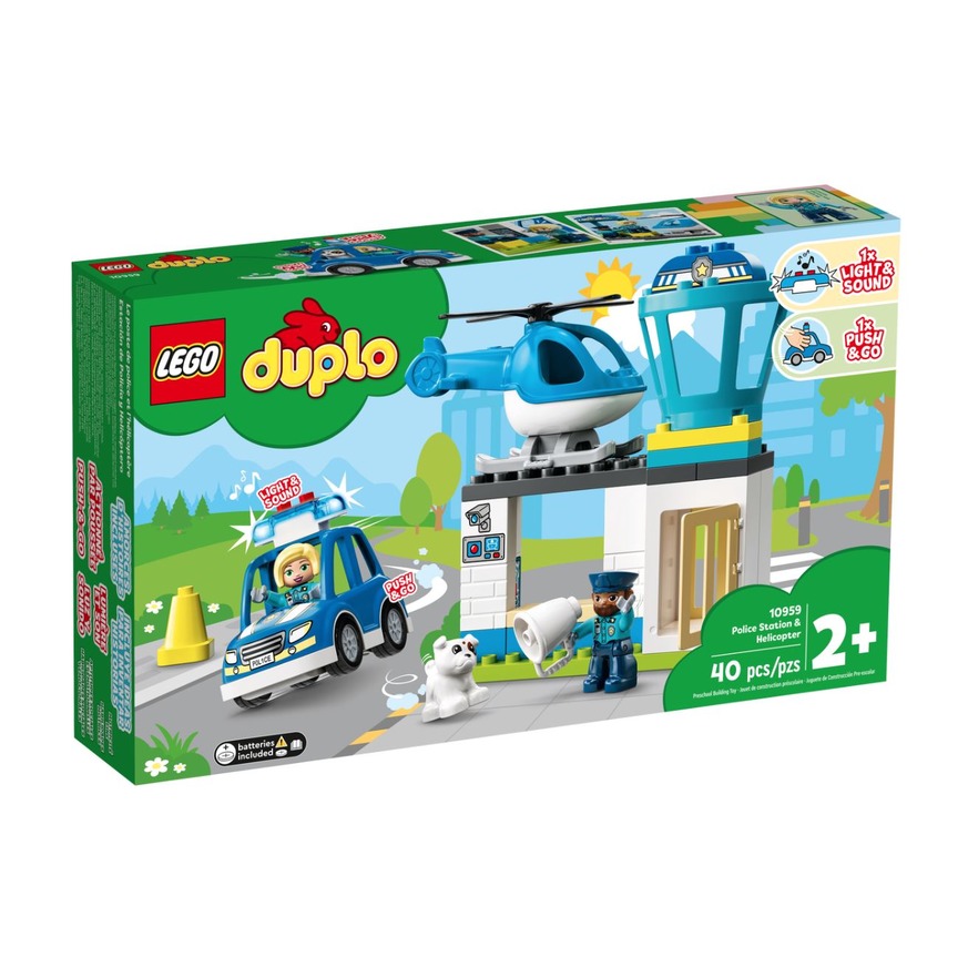 LEGO 樂高 10959 Duplo 警察局與直升機 外盒:48*28*9cm 40pcs