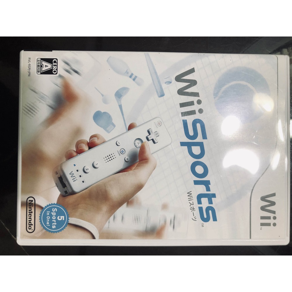 土城可面交超便宜Wii遊戲Wii Sports 運動支援 台灣機 日本機 (日版)必備WII U主機適用 二手盒裝光碟