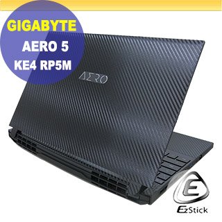 【Ezstick】Gigabyte Aero 5 KE4 RP5M 黑色卡夢膜機身貼 DIY包膜