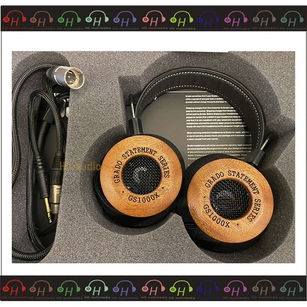 現貨⚡弘達影音多媒體 GRADO GS1000x XLR 平衡版 開放式 耳罩式耳機 桃花心木外殼 公司貨