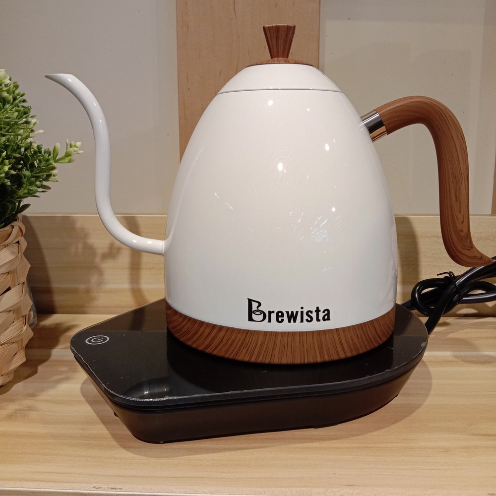 塔奇極品咖啡 Brewista 全智能溫控手沖壺 1000ml 珍珠白